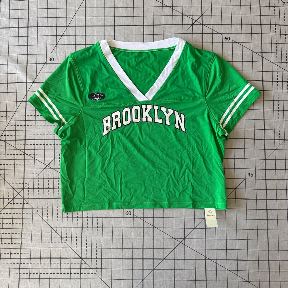 Green Brooklyn Cropped Shirt